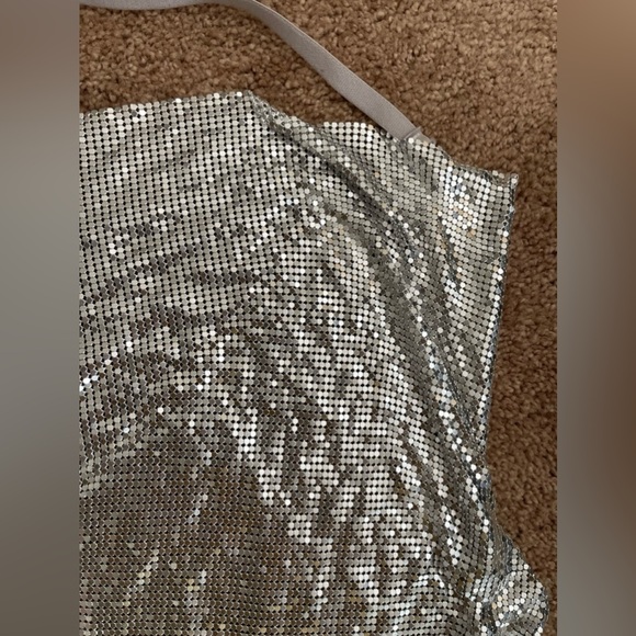 Revolve Metallic Material Mini Dress - Picture 4 of 9